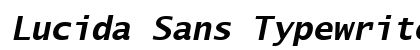 Lucida Sans Typewriter CE Bold Oblique Preview
