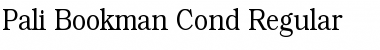 Pali Bookman Cond Regular Font