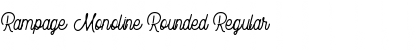 Download Rampage Monoline Rounded Font Download Rampage Monoline Rounded Font