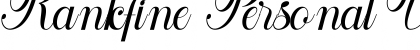 Download Rankfine Personal Use Font Download Rankfine Personal Use Font