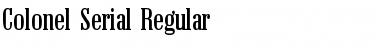 Colonel-Serial Regular Font