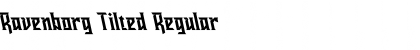 Download Ravenborg Tilted Font