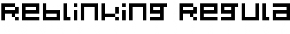 Download Reblinking Font Download Reblinking Font