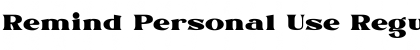 Download Remind Personal Use Font Download Remind Personal Use Font