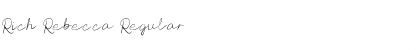 Download Rich Rebecca Font Download Rich Rebecca Font