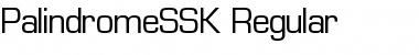 PalindromeSSK Regular Font
