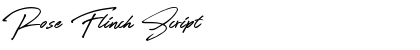 Rose Flinch Script Font