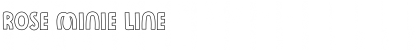 Rose Minie Line Font