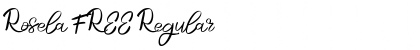 Rosela FREE Regular Font