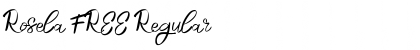 Rosela FREE Regular Font