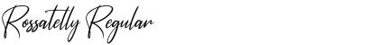 Rossatelly Regular Font