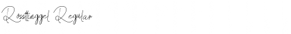 Rossttinggel Regular Font
