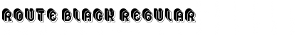 Route Black Regular Font