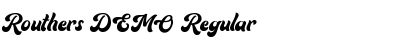 Routhers DEMO Regular Font