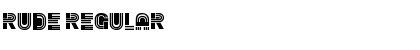 Rude Regular Font
