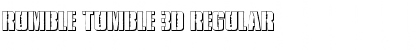 Rumble Tumble 3D Regular Font