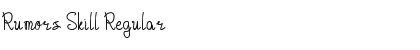 Rumors Skill Regular Font