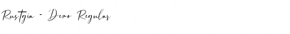 Rustgia - Demo Regular Font