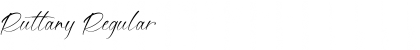 Ruttany Regular Font