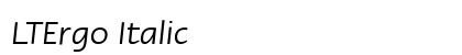 LTErgo Italic Preview