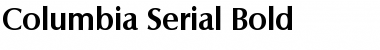 Download Columbia-Serial Font