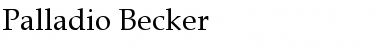 Palladio Becker Regular Font