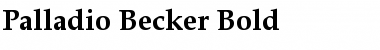 Palladio Becker Bold Font