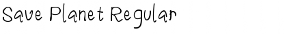 Save Planet Regular Font