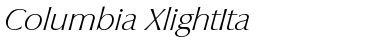 Columbia-XlightIta Regular Font