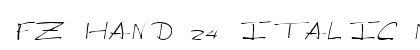 FZ HAND 24 ITALIC Normal preview