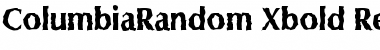 Download ColumbiaRandom-Xbold Font