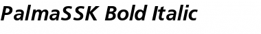 PalmaSSK Bold Italic Font