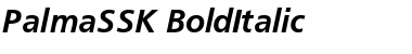 PalmaSSK BoldItalic Font