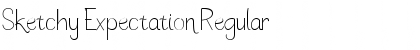 Sketchy Expectation Regular Font