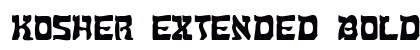 Kosher Extended Bold preview
