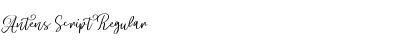 Antens Script Regular Font