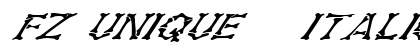 FZ UNIQUE 5 ITALIC Normal preview