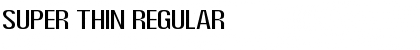 Super Thin Regular Font