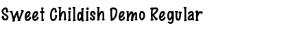 Sweet Childish Demo Regular Font