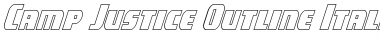 Download Camp Justice Outline Italic Font Download Camp Justice Outline Italic Font