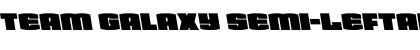 Team Galaxy Semi-Leftalic Regular Font