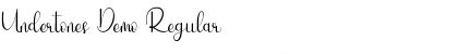 Download Undertones Demo Font Download Undertones Demo Font