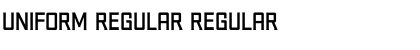 Download Uniform Regular Font