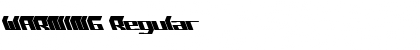 WARNING Regular Font