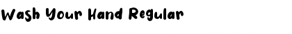 Wash Your Hand Regular Font