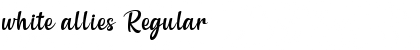 white allies Regular Font
