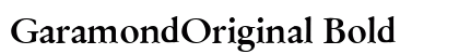 GaramondOriginal Bold preview
