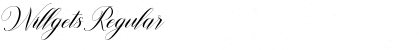 Willgets Regular Font