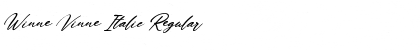 Winne Vinne Italic Regular Font Winne Vinne Italic Regular Font