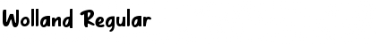 Wolland Regular Font